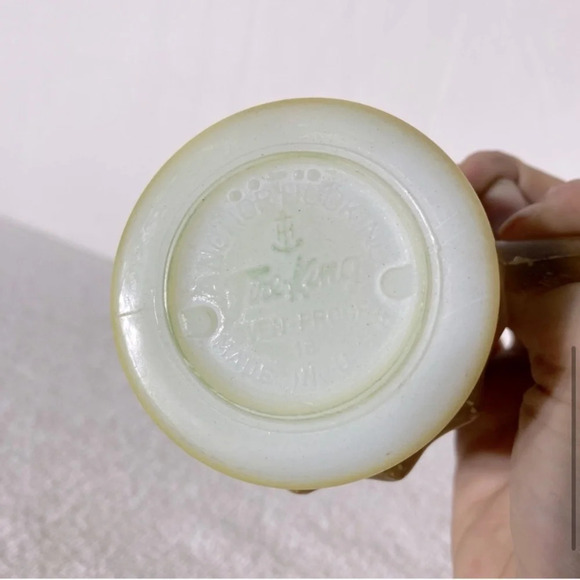 Vintage Anchor Hocking  Fire King Yellow Brown Textured Diamond Kimberly Mug - Picture 7 of 11